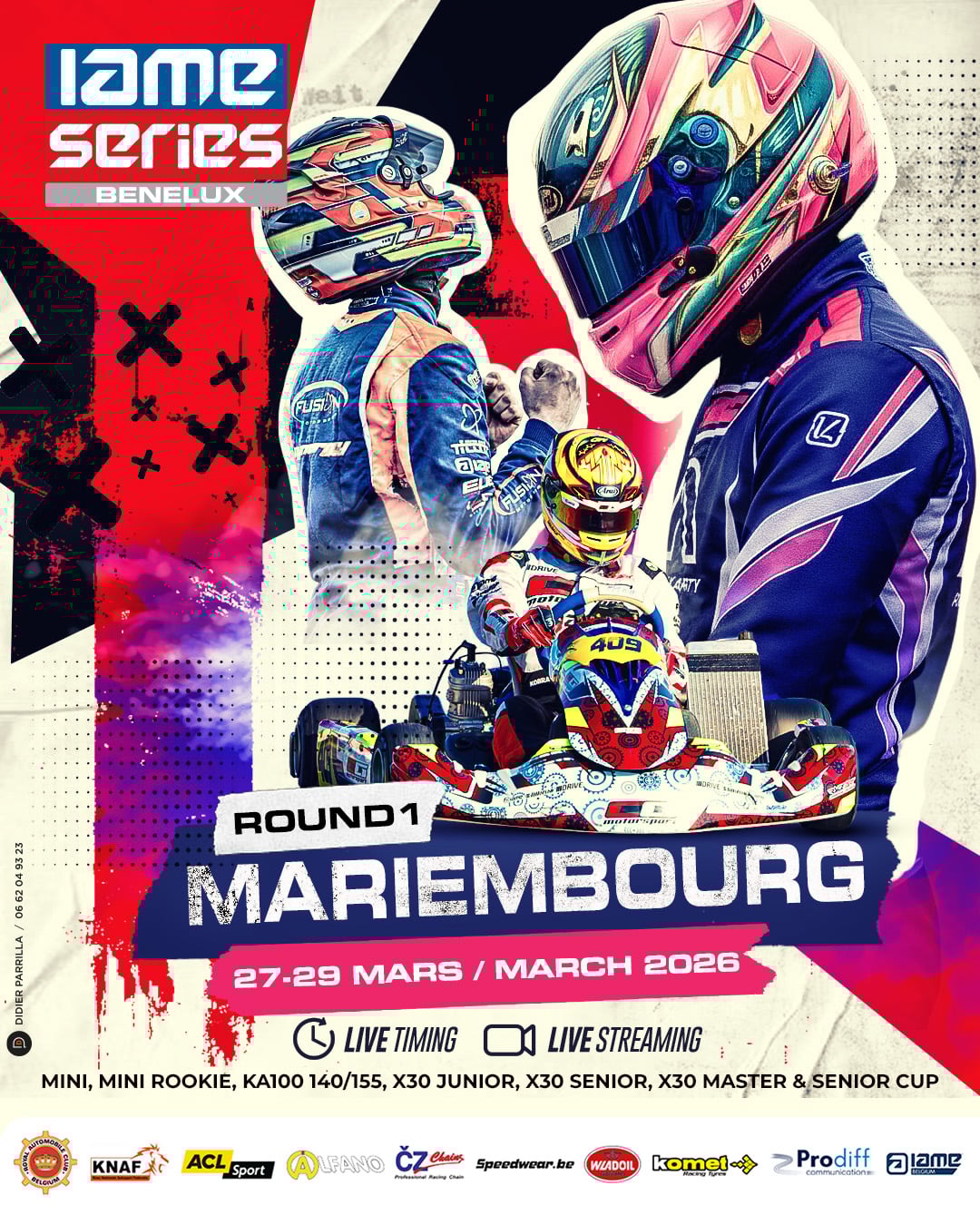 Round 1 - IAME Series Benelux 2026 at Karting Des Fagnes - Mariembourg